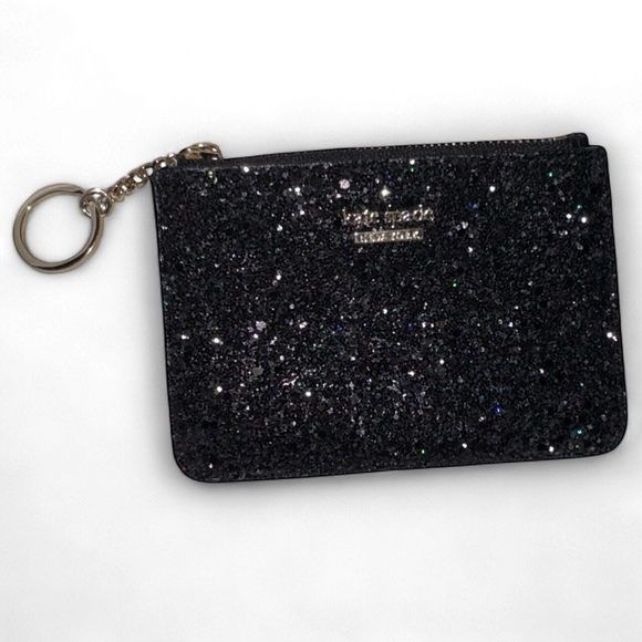 NWOT KATE SPADE Laurel Way Glitter Bitsy black - Picture 1 of 3